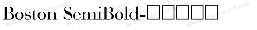 Boston SemiBold字体转换